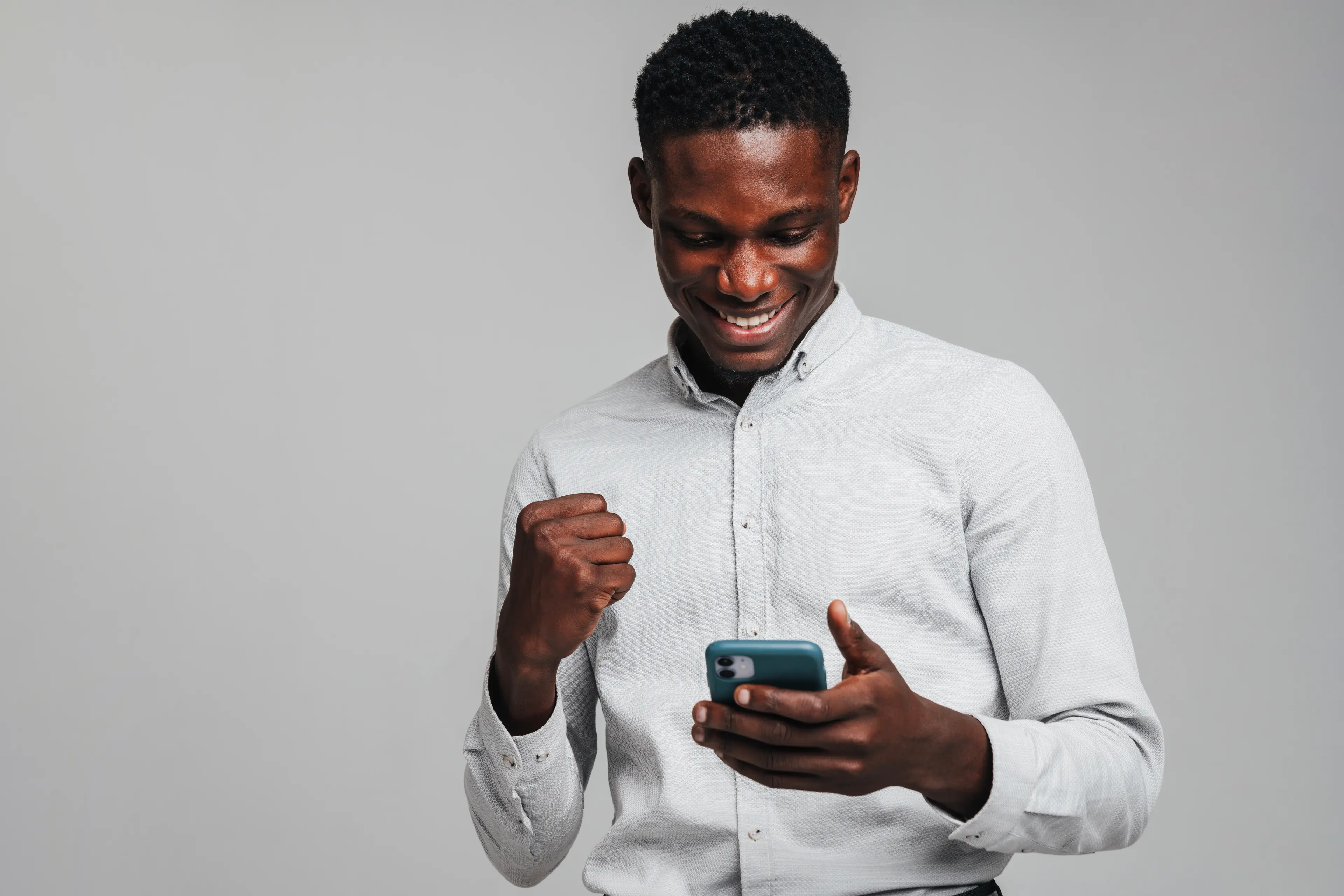 a person looking at their smartphone