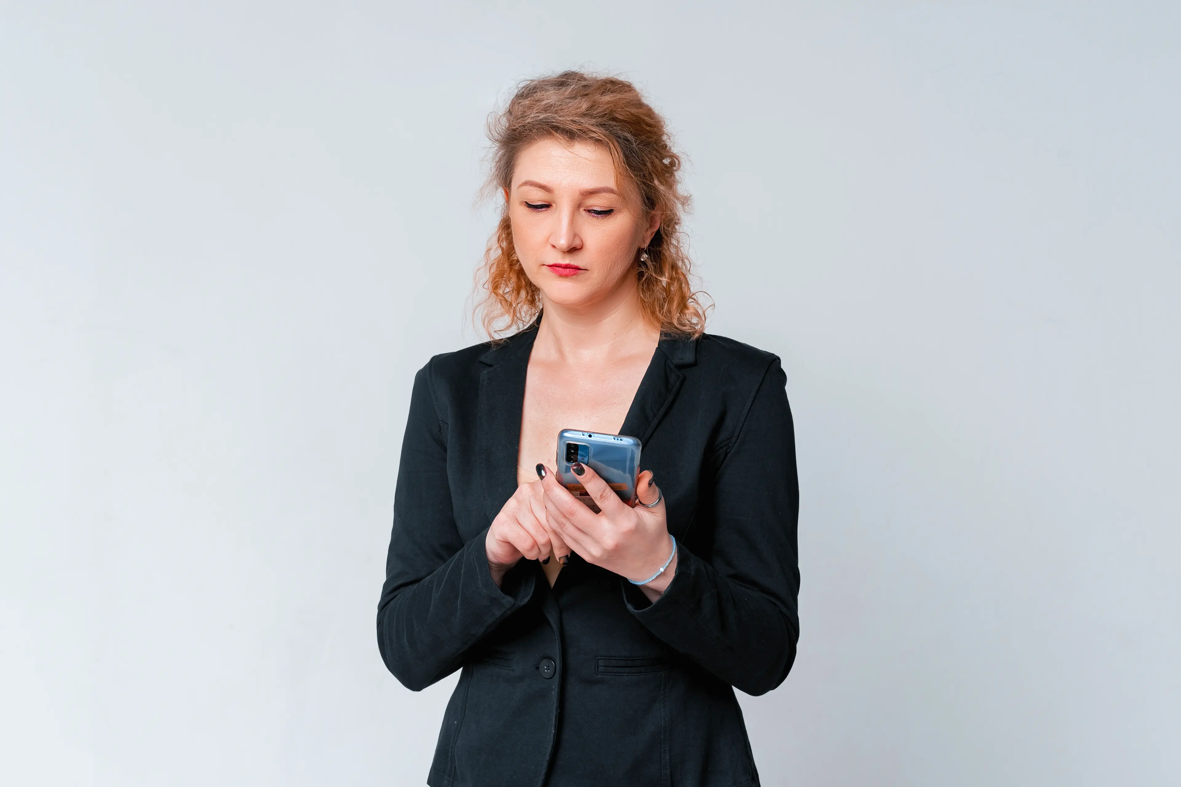 a person looking at their smartphone